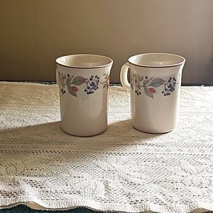 Wedgwood Roseberry Set of 2 Coffee Mugs